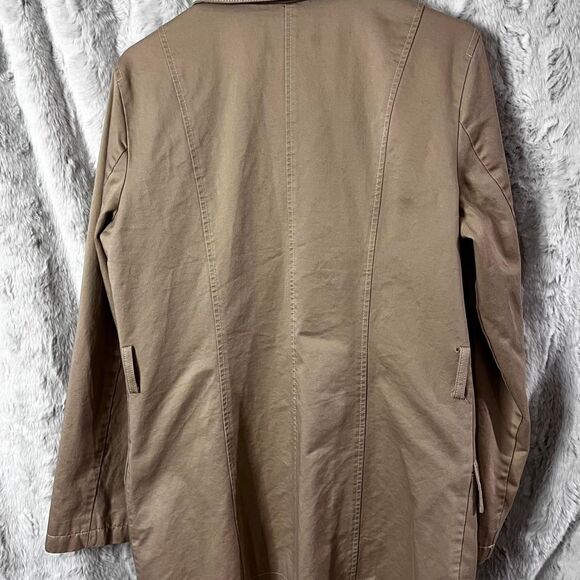 OLD NAVY Women's KHAKI TRENCH COAT w/o BELT - Picture 3 of 6